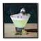 Stupell Industries Bird Bathing in Cucumber Martini Funny Animal, 12" x 12"
